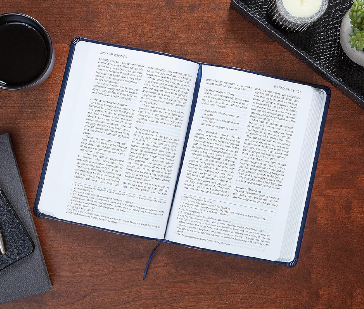 The Passion Translation New Testament (2020 Edition) Large Print Navy: With Psalms, Proverbs, and Song of Songs (Faux Leather) – A Perfect Gift for...