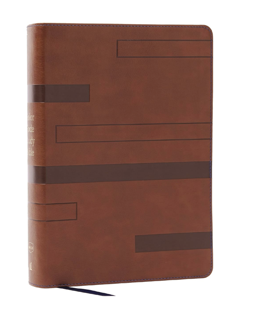 Color Code Study Bible, Revealing God's Truth Color by Color (NKJV, Brown Leathersoft, Red Letter)