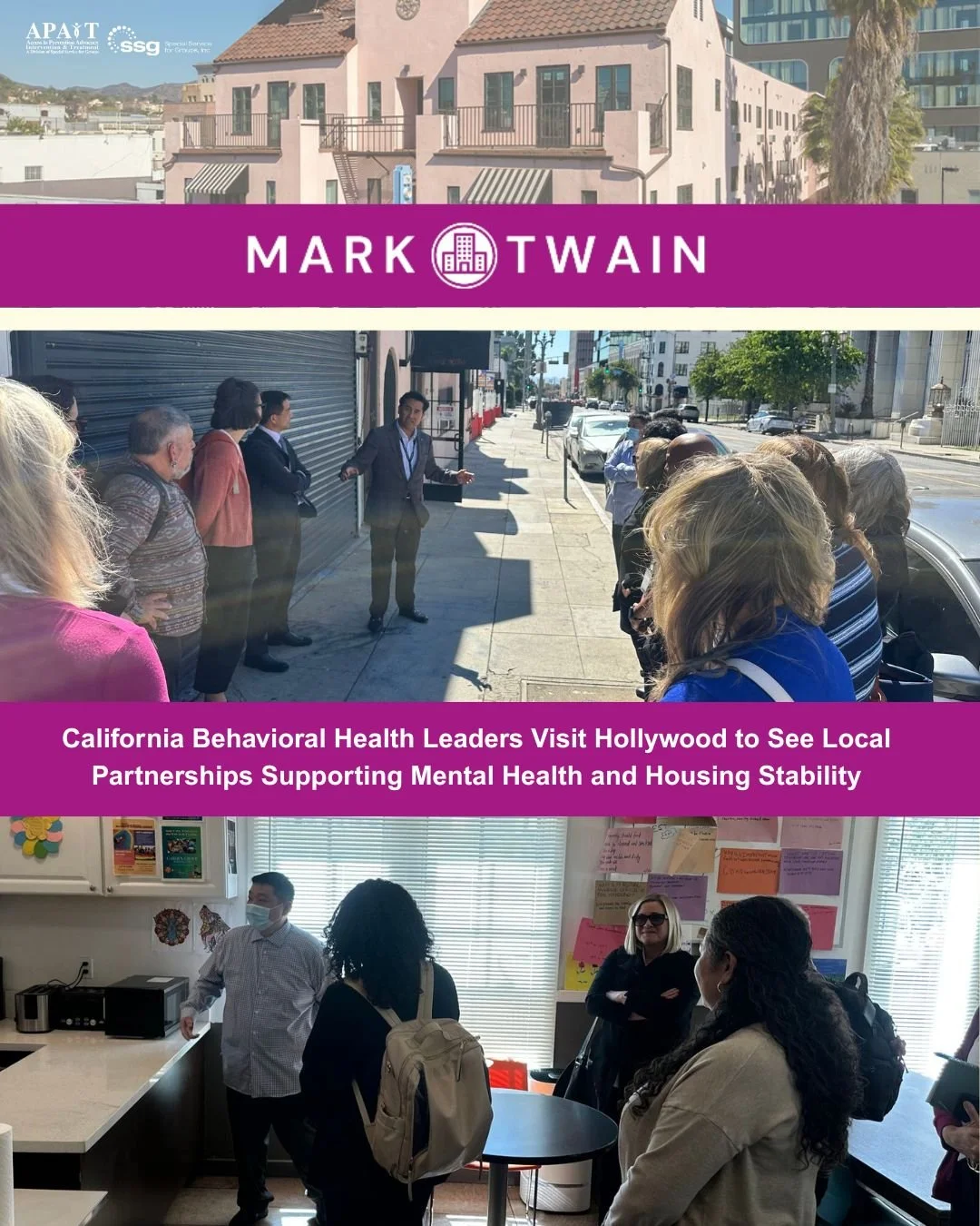 APAIT/SSG Welcomes California Leaders for Hollywood Behavioral Health Tour