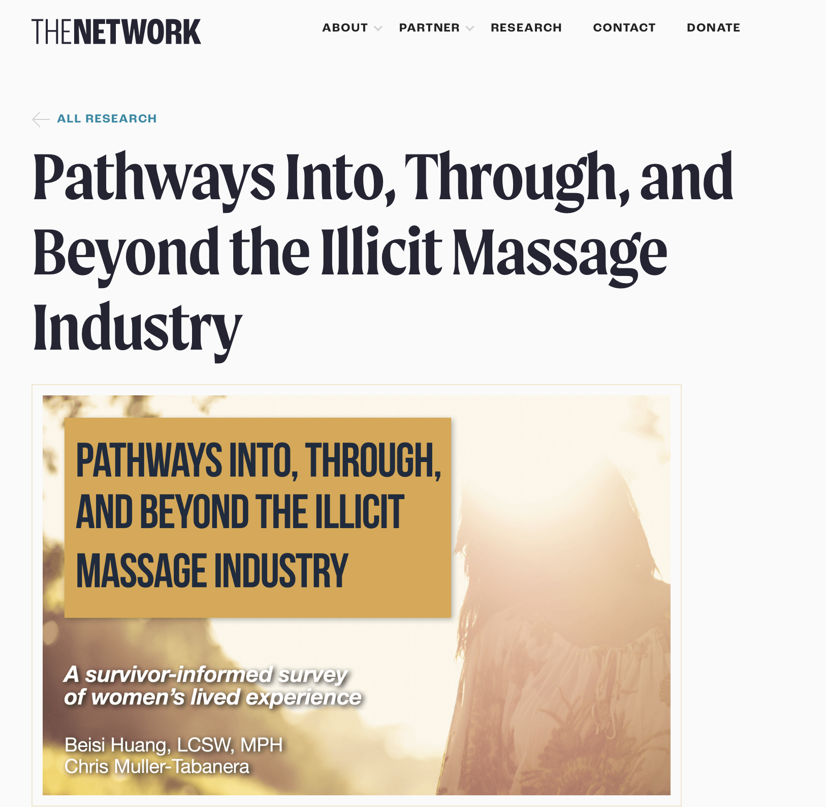 Centering Survivor Voices: APAIT/SSG Contributes to Survivor-Informed Research on the Illicit Massage Industry