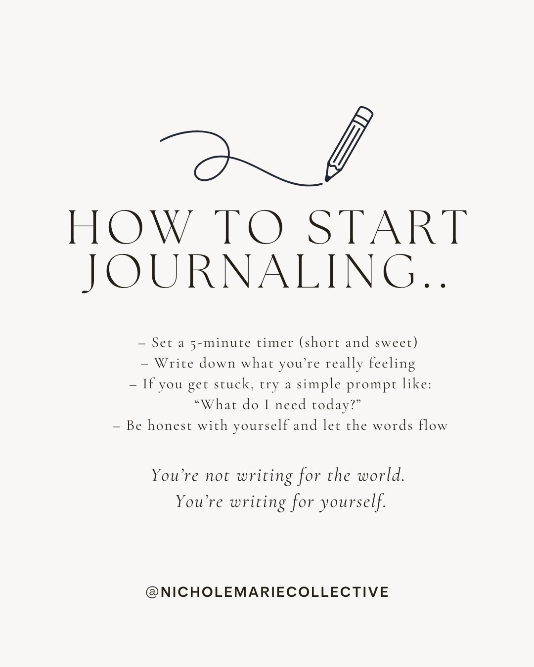 Journaling is something that is private just for you but sometimes it&rsquo;s hard to even begin to write. Use these tips if you&rsquo;re struggling to get started.