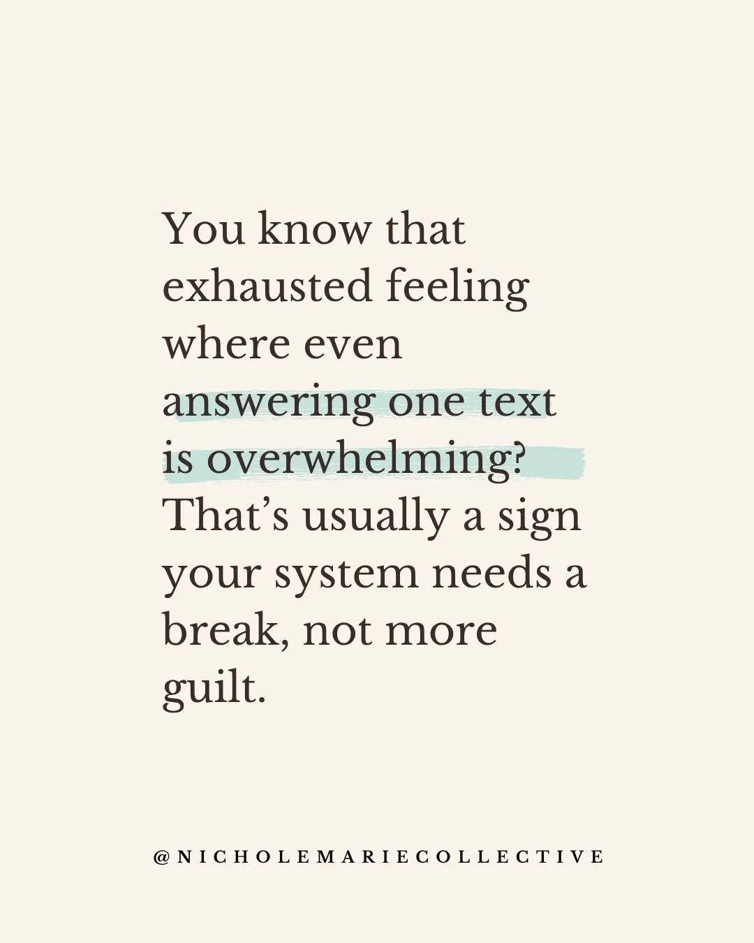 Your body is CONSTANTLY giving you signs and signals about what it needs. Unfortunately, most of us ignore them because we &ldquo;don&rsquo;t have time" for the nap, or to call a friend back. 

We believe don't have "time" to slow down