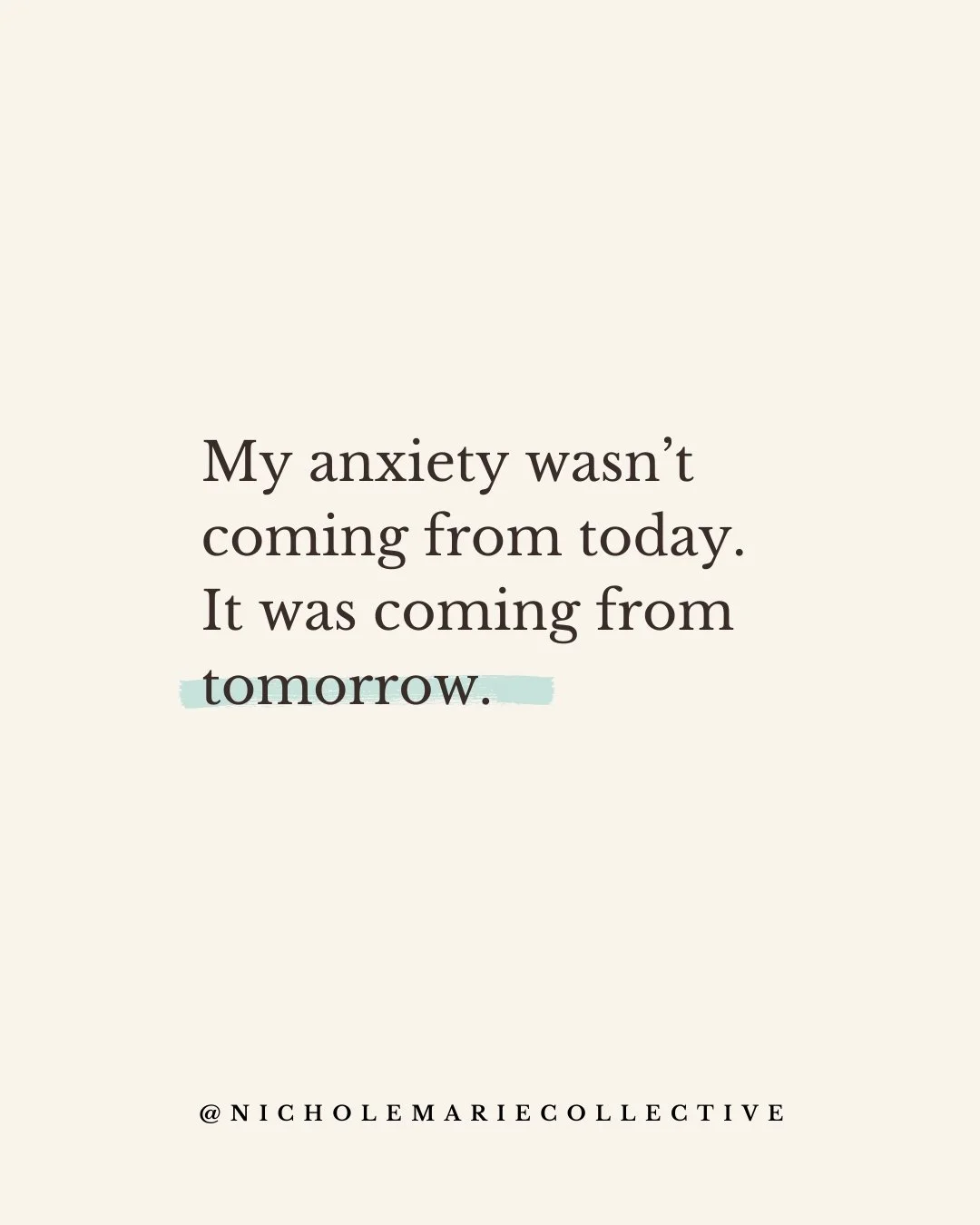 Years ago I would've rolled my eyes at anyone who told me to focus on the present moment.

I was having panic attacks and trying to survive. Breathing wasn't going to magically fix that.

But once I was stable enough, I started noticing something.

A