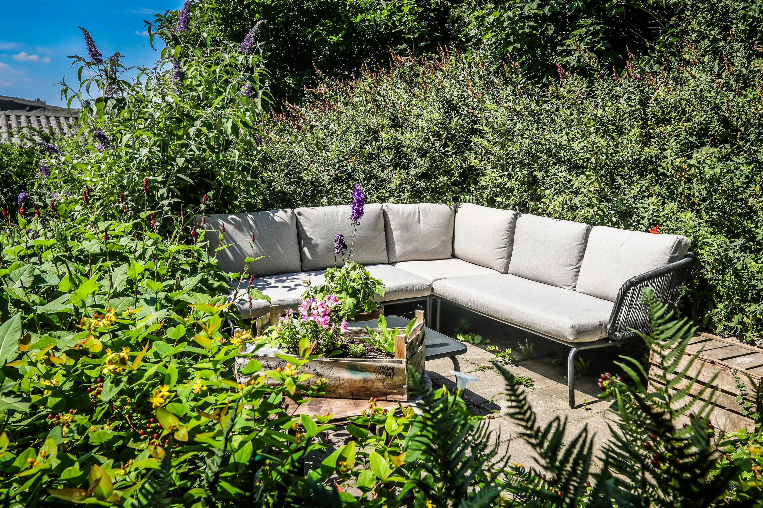 Pippi’s Garden, de bloementuin van B&B Villa Kakelbont in Borgloon