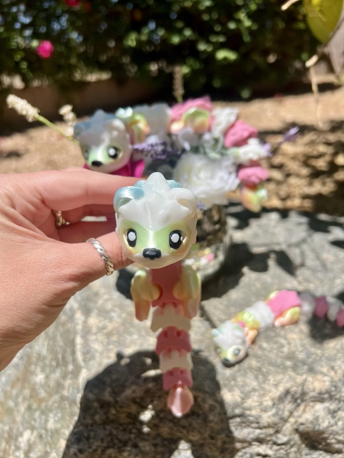 3d printed ferrets pastel flexi