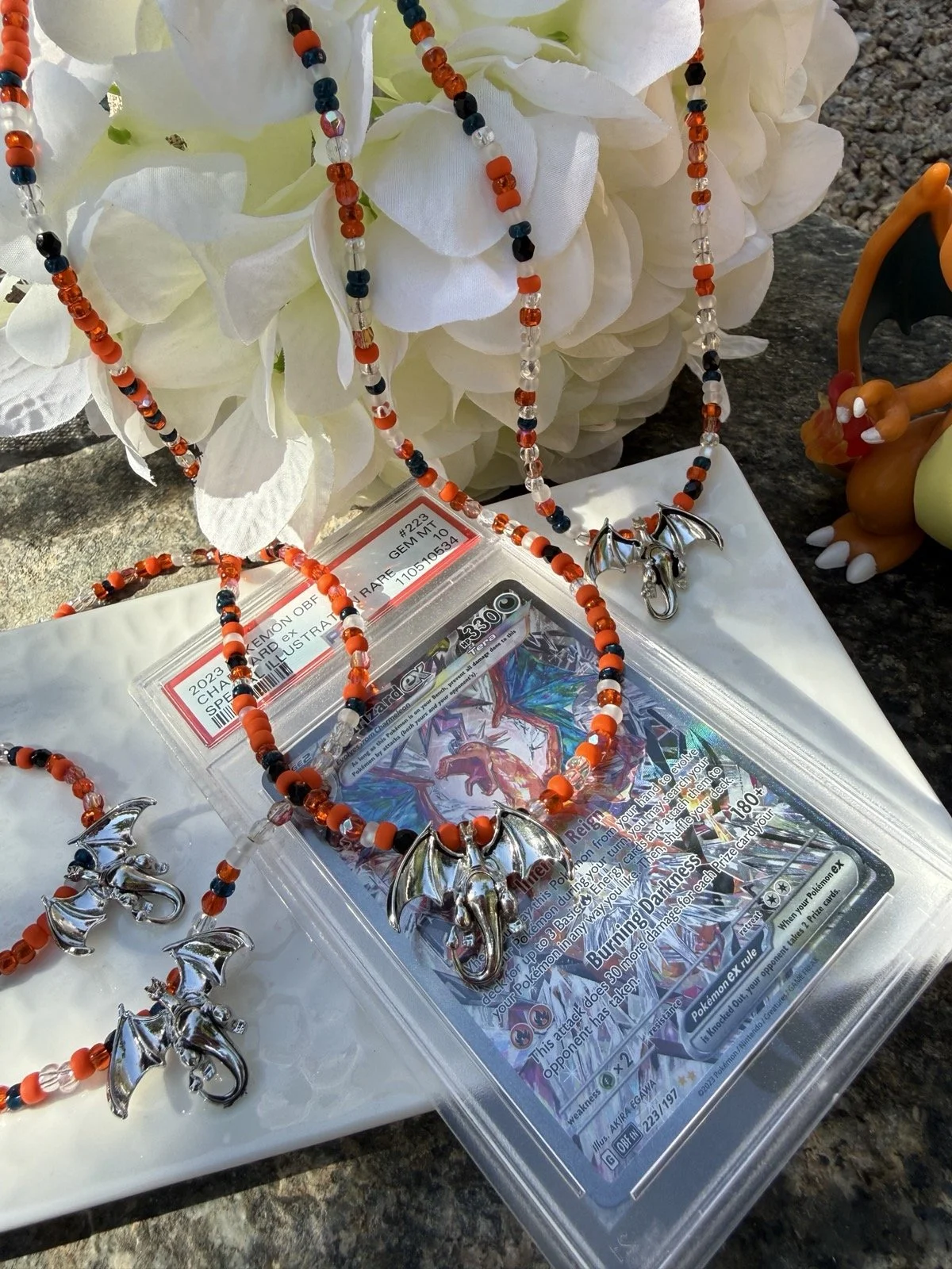 Charizard Necklace, Dragon Necklace, Pokemon Jewelry, Pokemon Necklace, Charizard Gifts, Dragon Jewelry, Fire Type Gifts, Charizard Choker