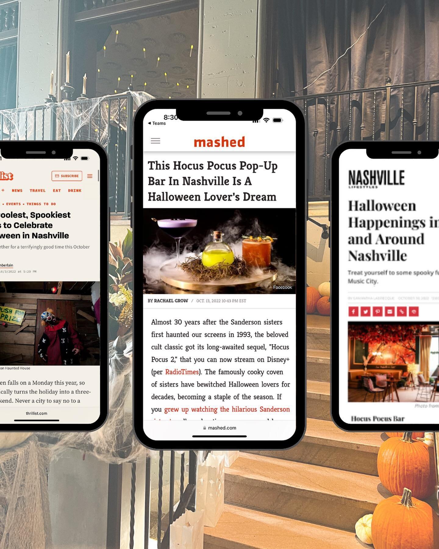 With results like these, there is nothing spooky about this #Nashville popup bar. 👻&nbsp;

Together, our PR and Influencer marketing teams generate results that move the needle for our clients. SWIPE to see how @holston_house_nashville Hocus Pocus p