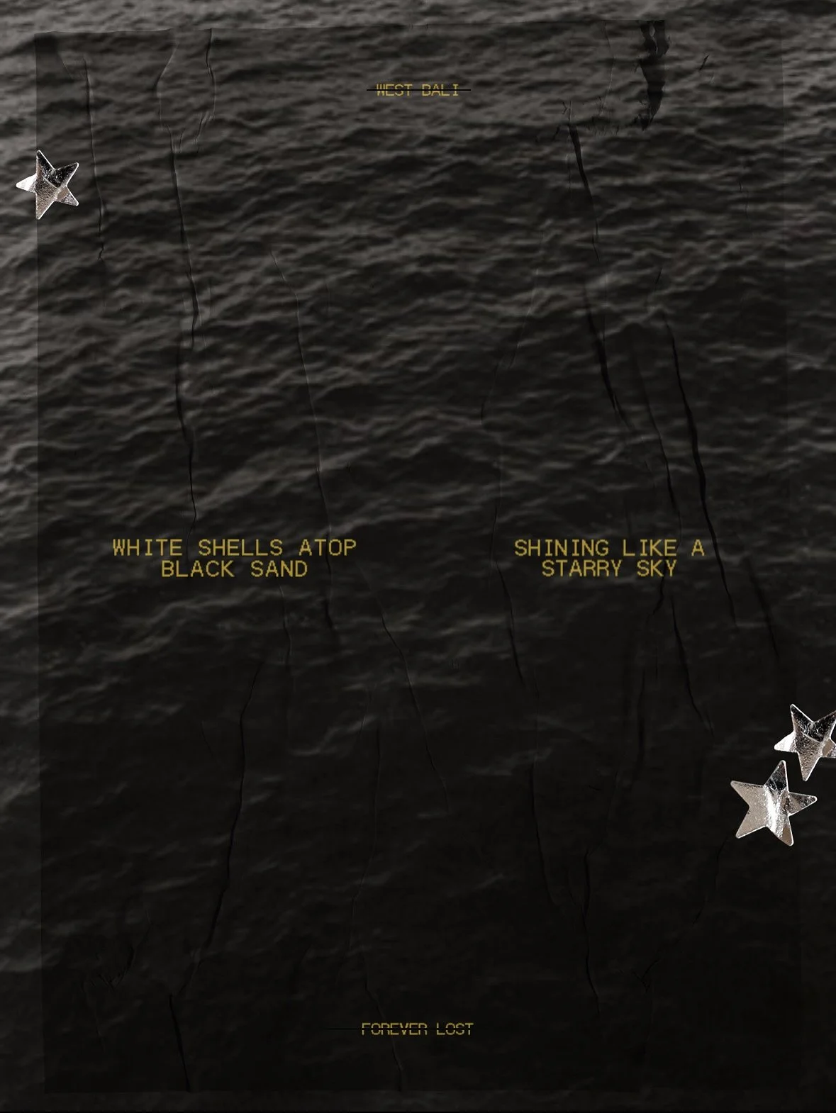 A hideaway in the tree tops.
Salted hair, cold swims and wave play in the Indian Ocean. White shells atop black sand, shining like a starry sky🪐
Fireplace convos that stretch long into the night.

Forever LOST.