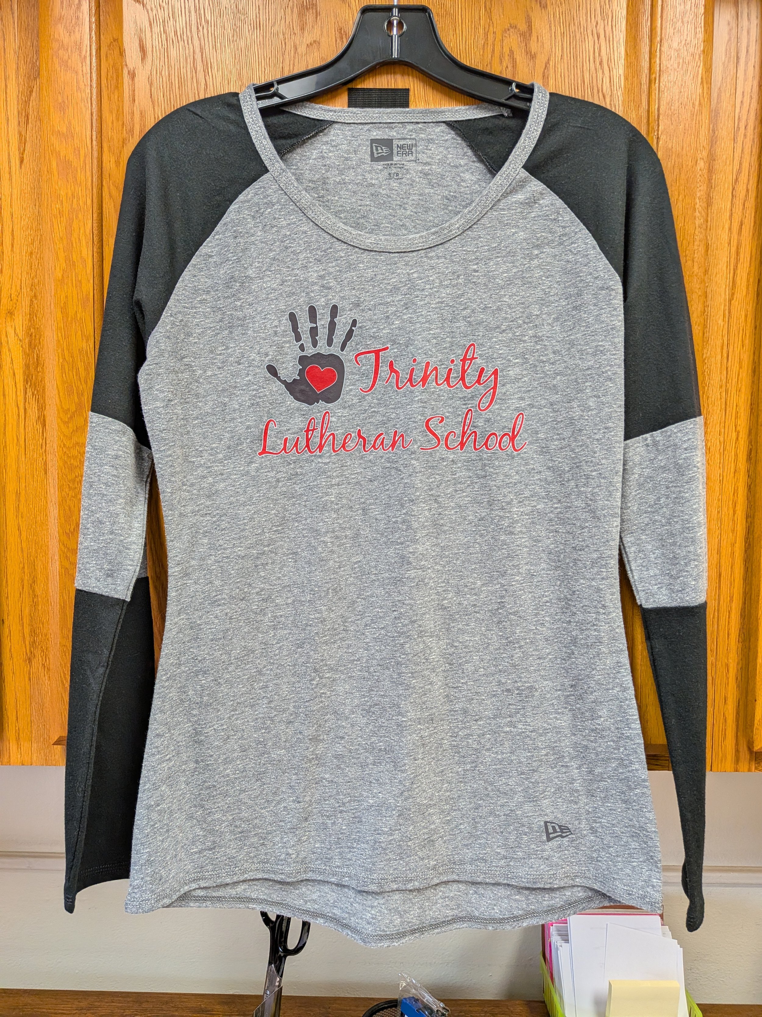 Black Long Sleeve with Grey - Adult S