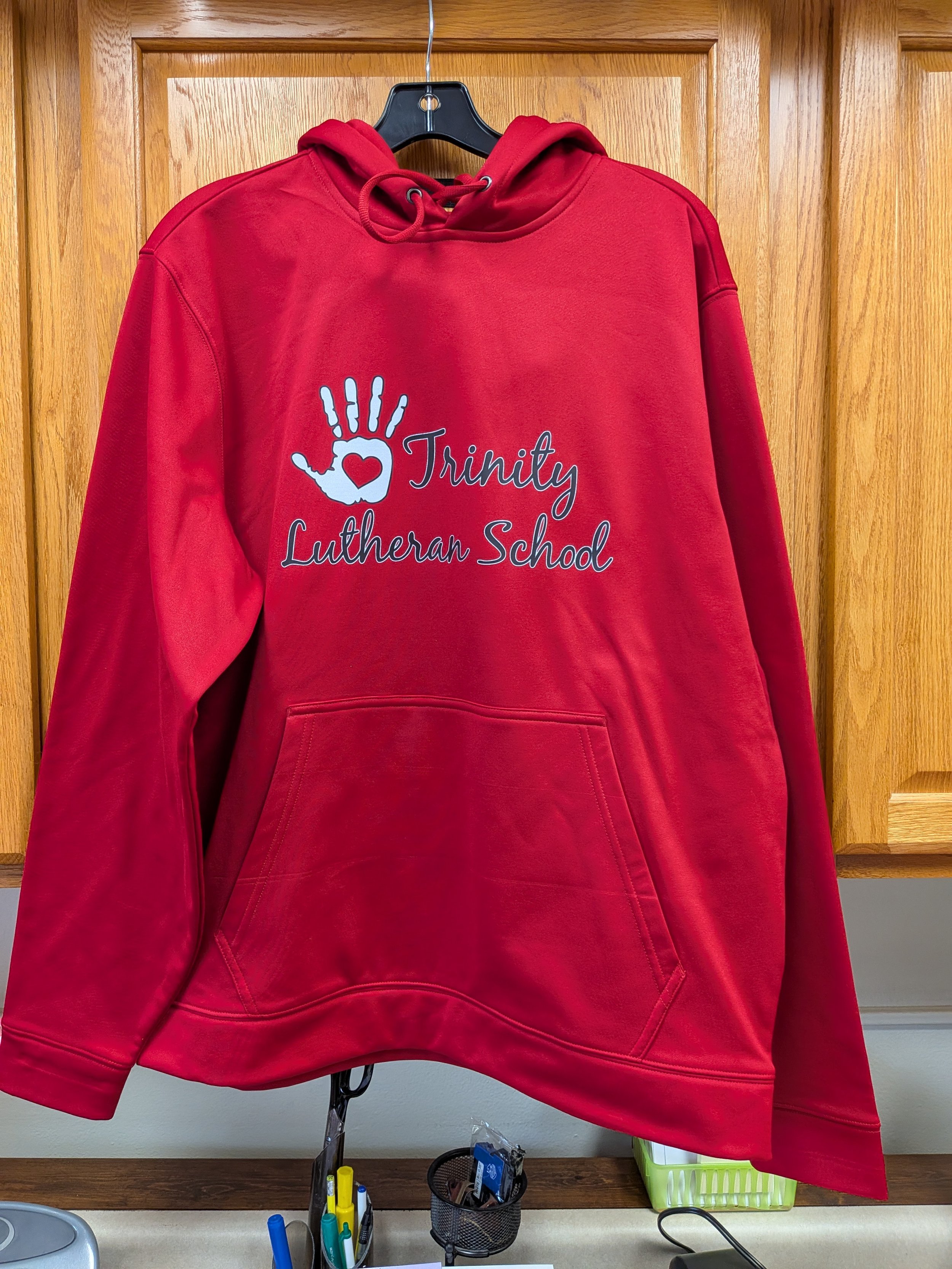 Red Hooded Sweatshirt