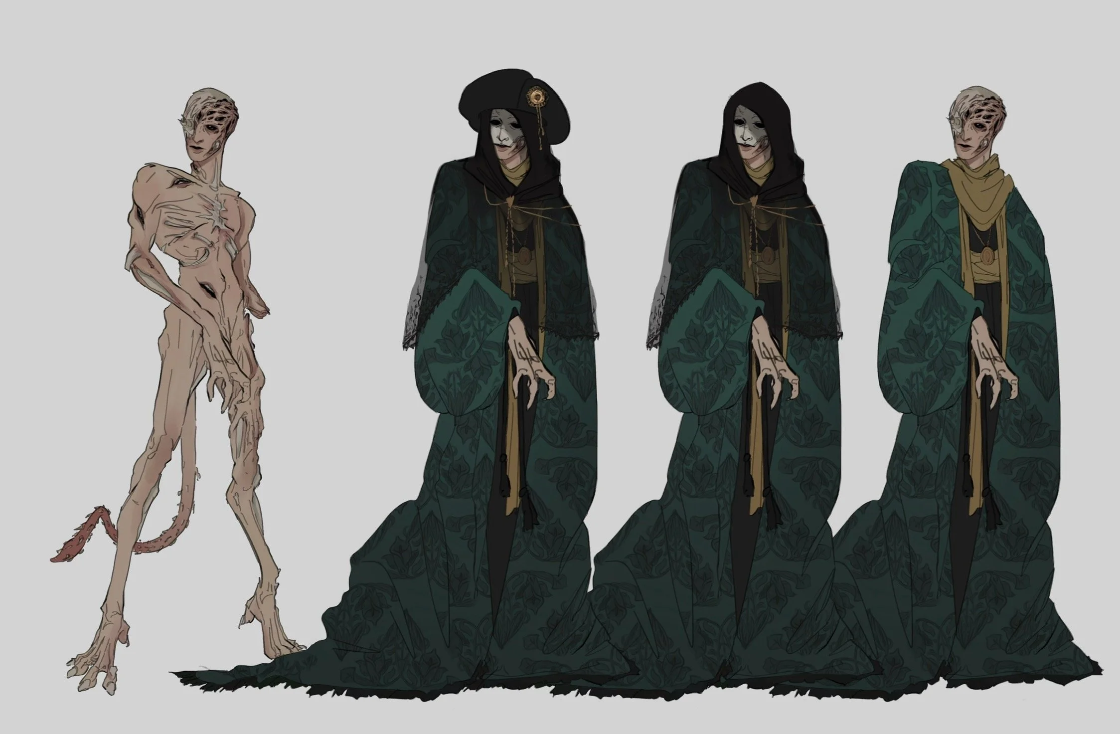 Fleshwarped Character Design Concept.