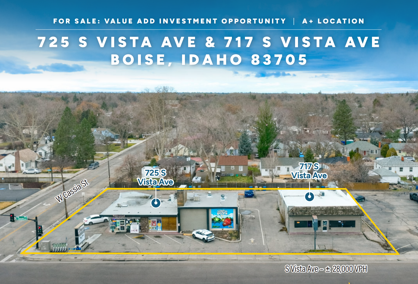 2 Tenant | Hard Corner | Value-Add Retail Center | Boise ID | $1,300,000