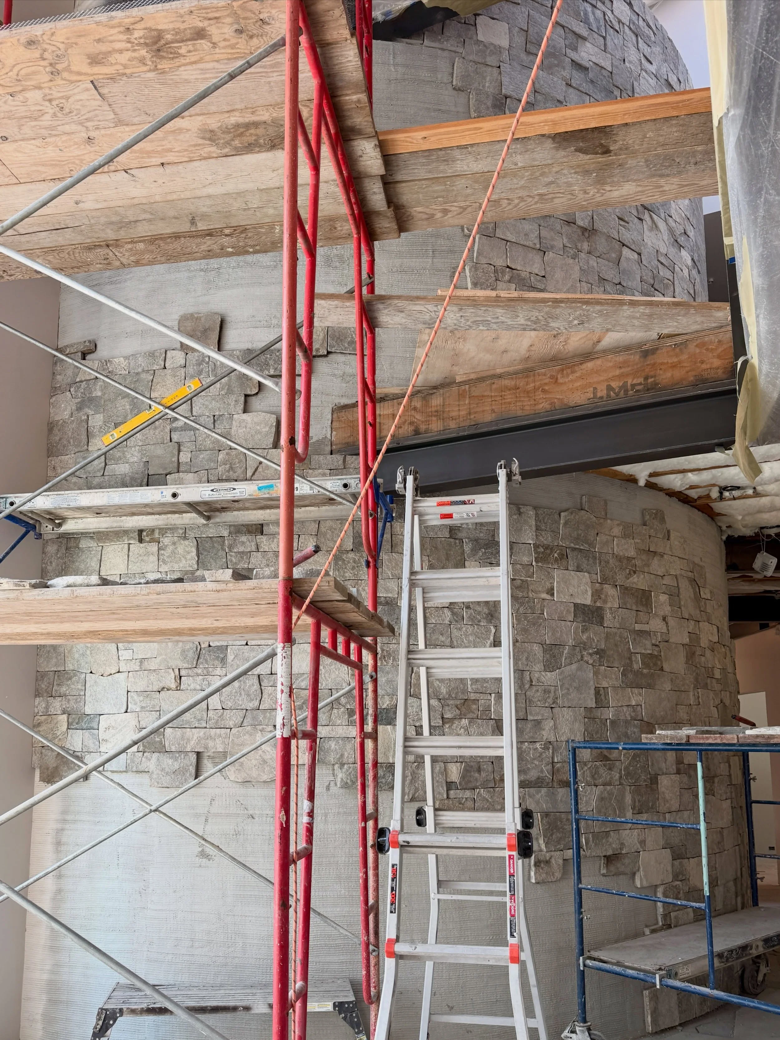 More progress on the barrel wall #millerstoneworks #progress #stonemasonry #stonedesign #masonry