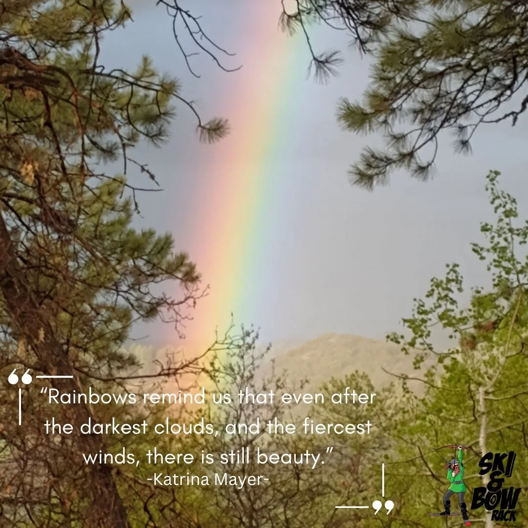 Rainbows have been a symbol of hope found in nature for centuries. May you find your own signs of hope this weekend! 

 #totaloutdoorconnection #pagosasprings #skiandbowrack #hope #signsofhope