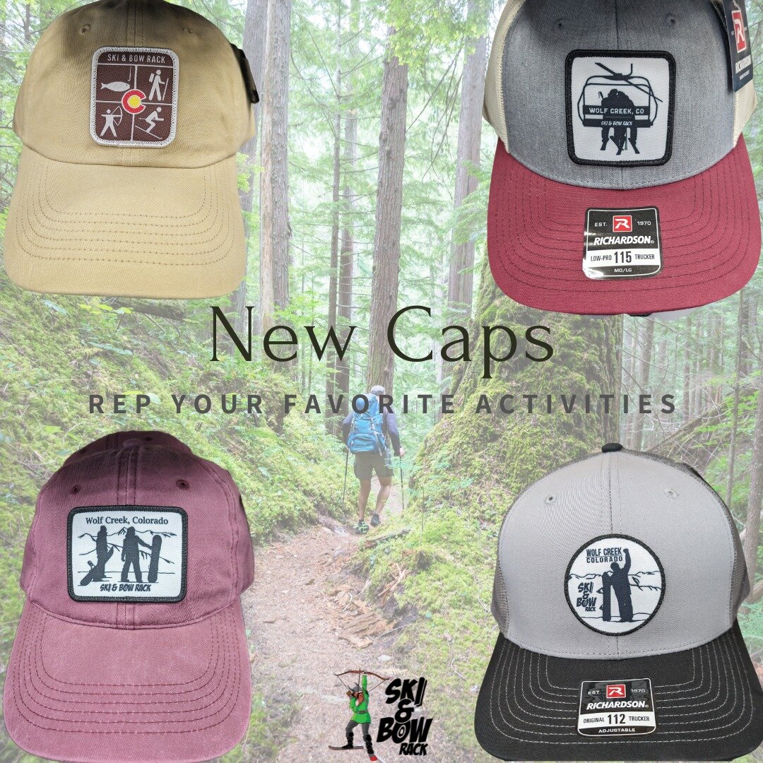 Need a cap for the post-ski helmet head?  Or for the next hike, bike, river adventure?  Or just because, one can never have too many hats! Come on in and check out the new designs and styles!
.
.
.
 #canthavetoomanyhats #totaloutdoorconnection #skian