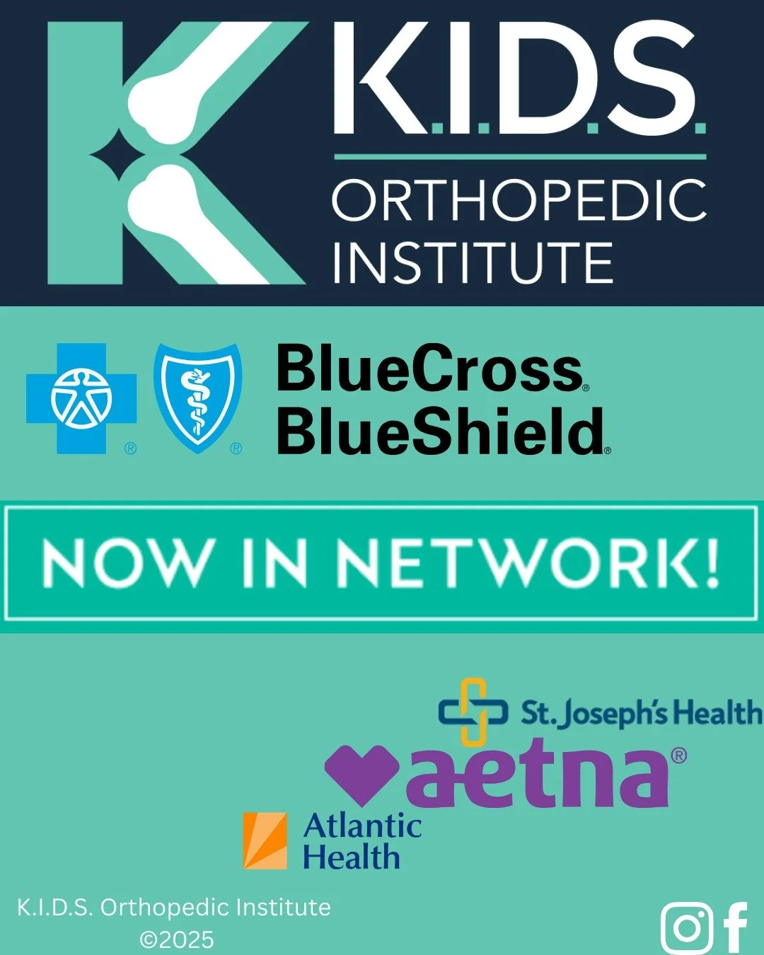 We are happy to share that KIDS Orthopedic Institute is in-network with Blue Cross Blue Shield plans, along with Aetna plans through Atlantic Health and St. Joseph's Health!
#pediatricorthopedics #kidsnjortho #innetworkprovider #morristown