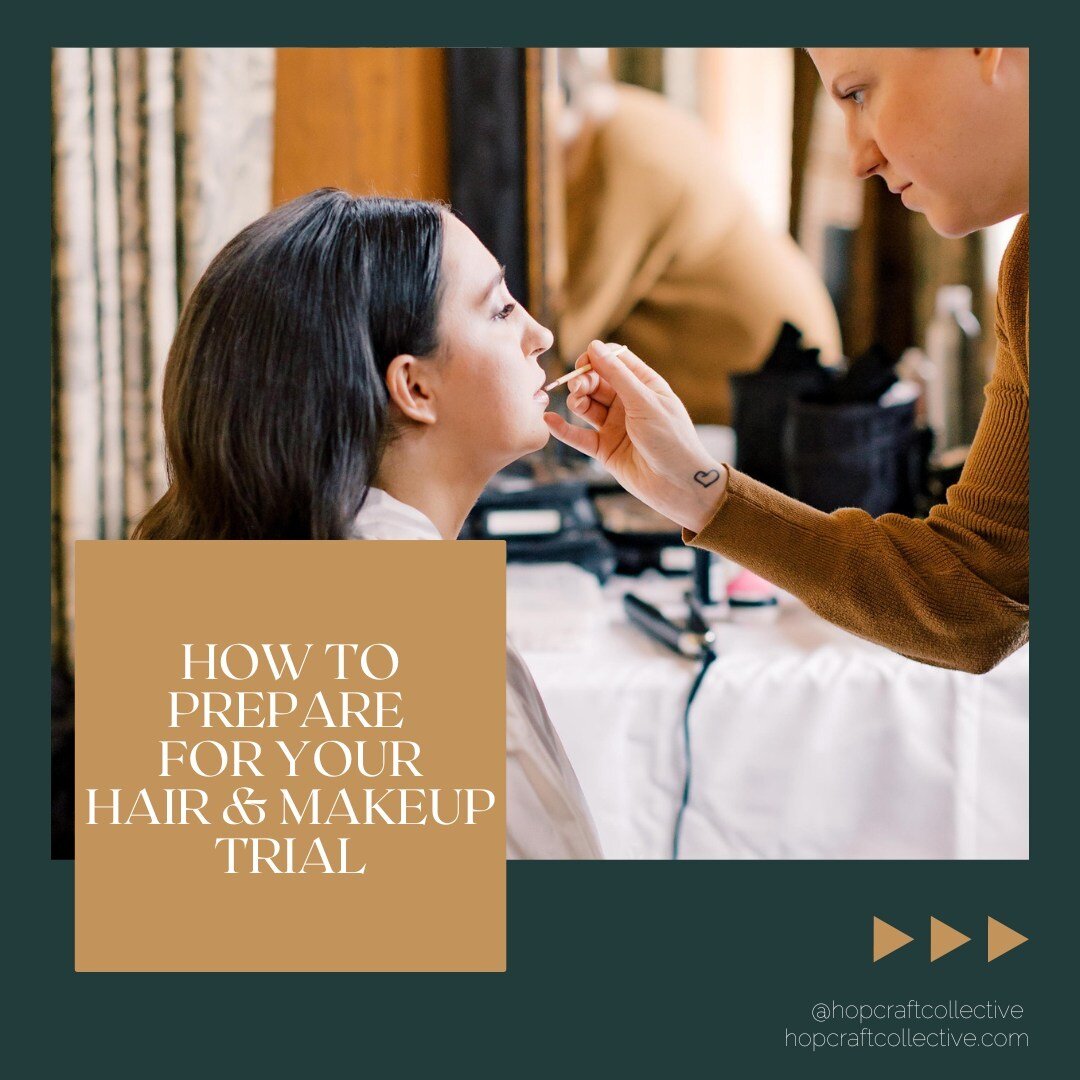 Here are a few tips to prepare you for your upcoming hair and makeup trial 💆🏻&zwj;♀️💄 Trials are undoubtedly one of the most underrated steps to take before your wedding. They allow you the chance to work 1:1 with your beauty team and curate a loo