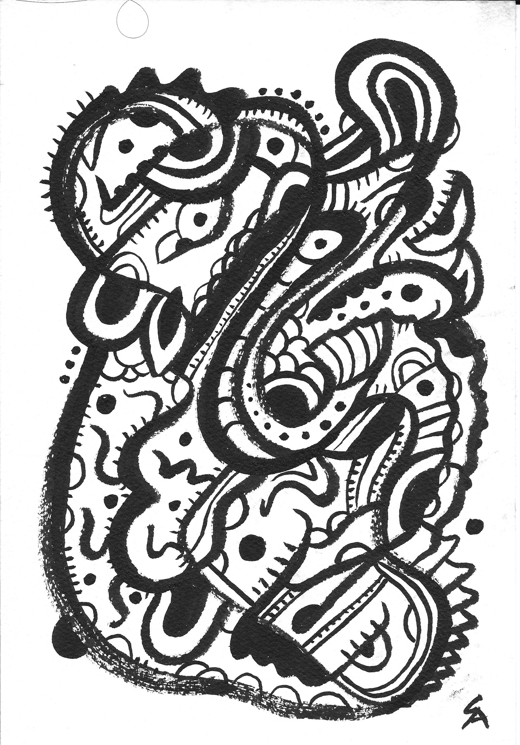 Ink Drawing Series 1 - Creatures & Creations