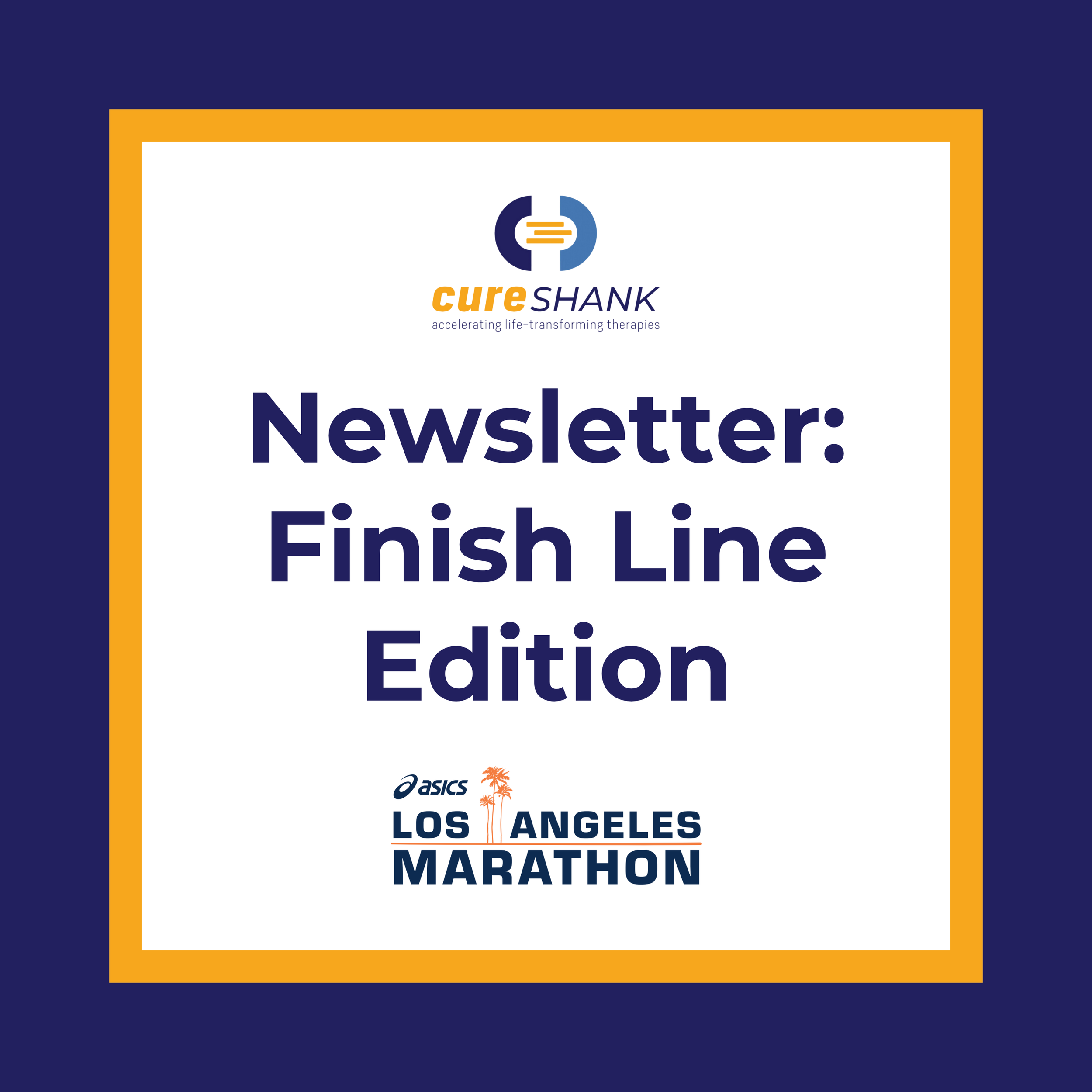 Newsletter: Finish Line Edition