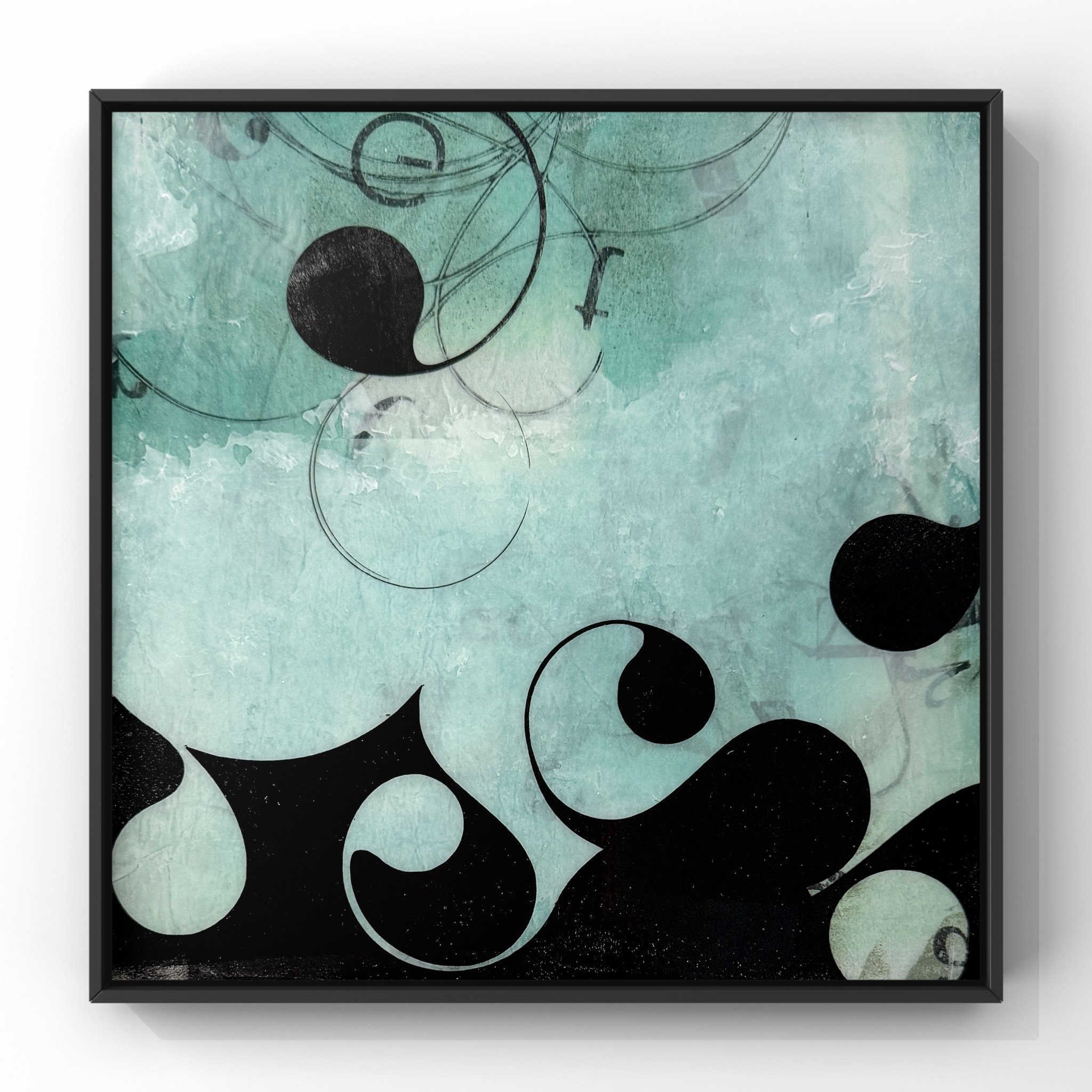 "Splash" 
Mixed media on panel
8"x8"