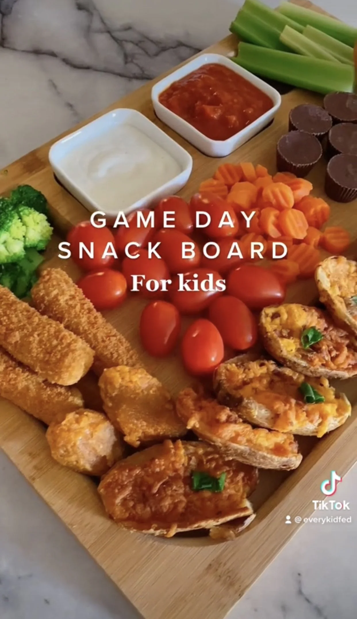 Game Day Snack Board for Kids