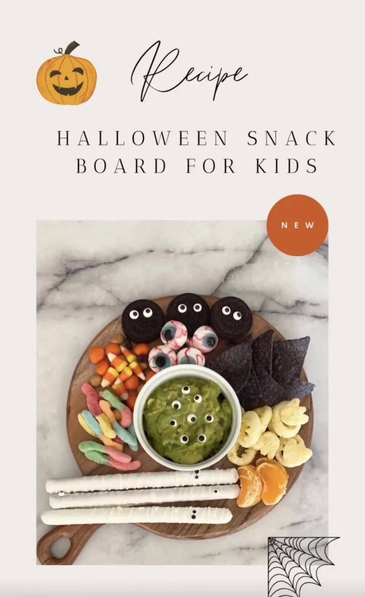 Halloween Snack Board for Kids
