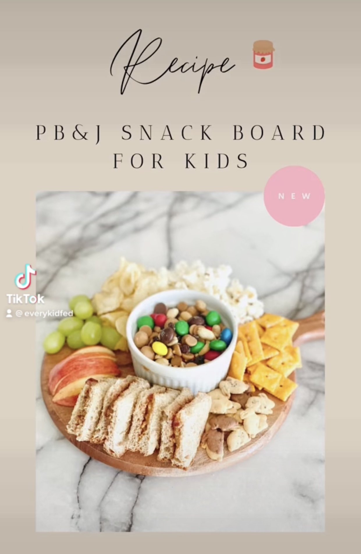 PB &amp; J Snack Board for Kids