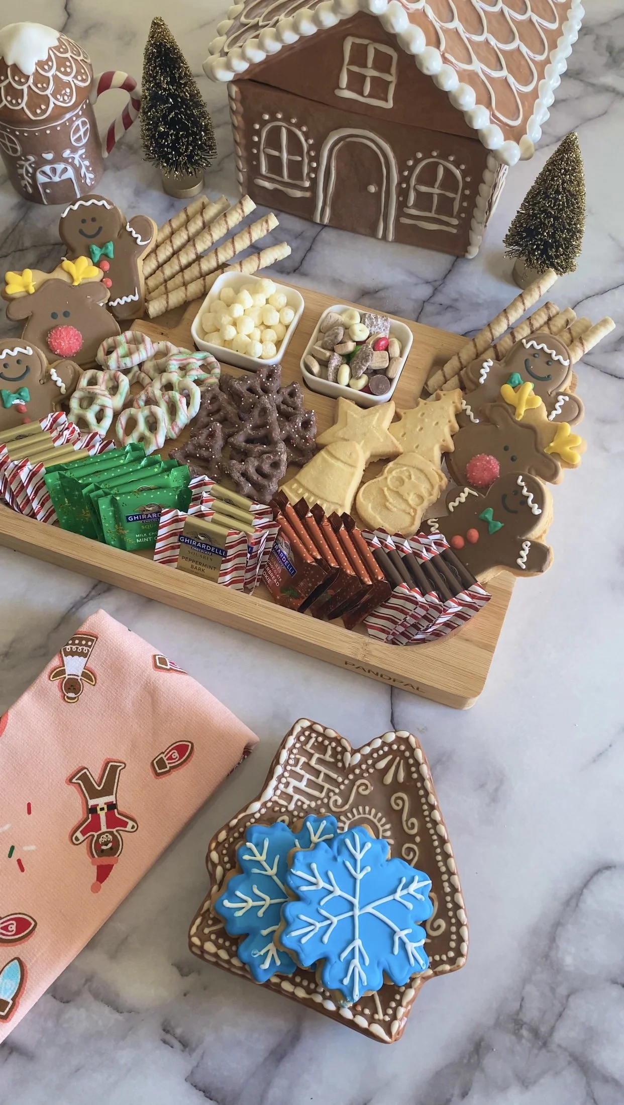 Gingerbread Wonderland Christmas Dessert Board 
