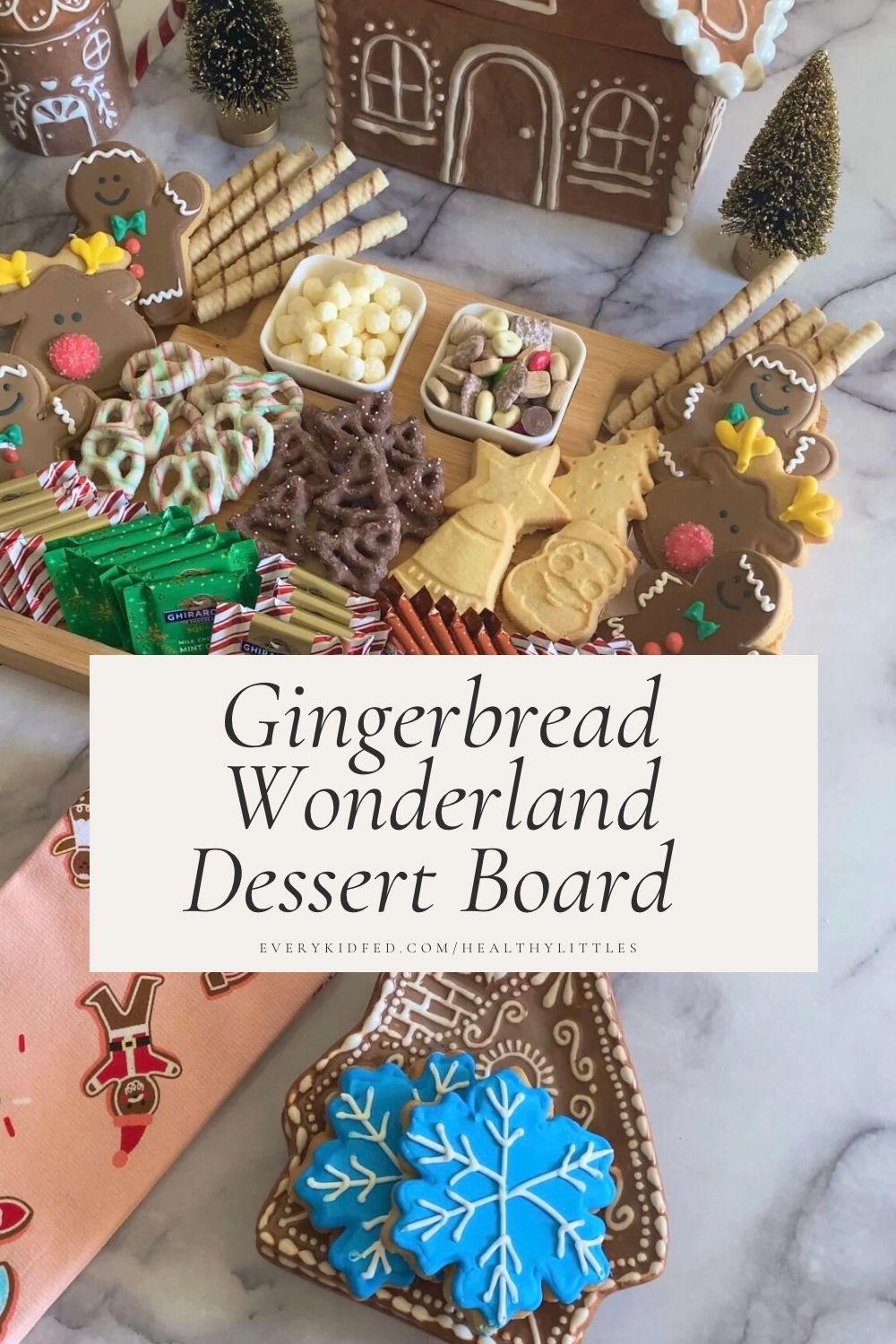 Gingerbread Wonderland Christmas Dessert Board 