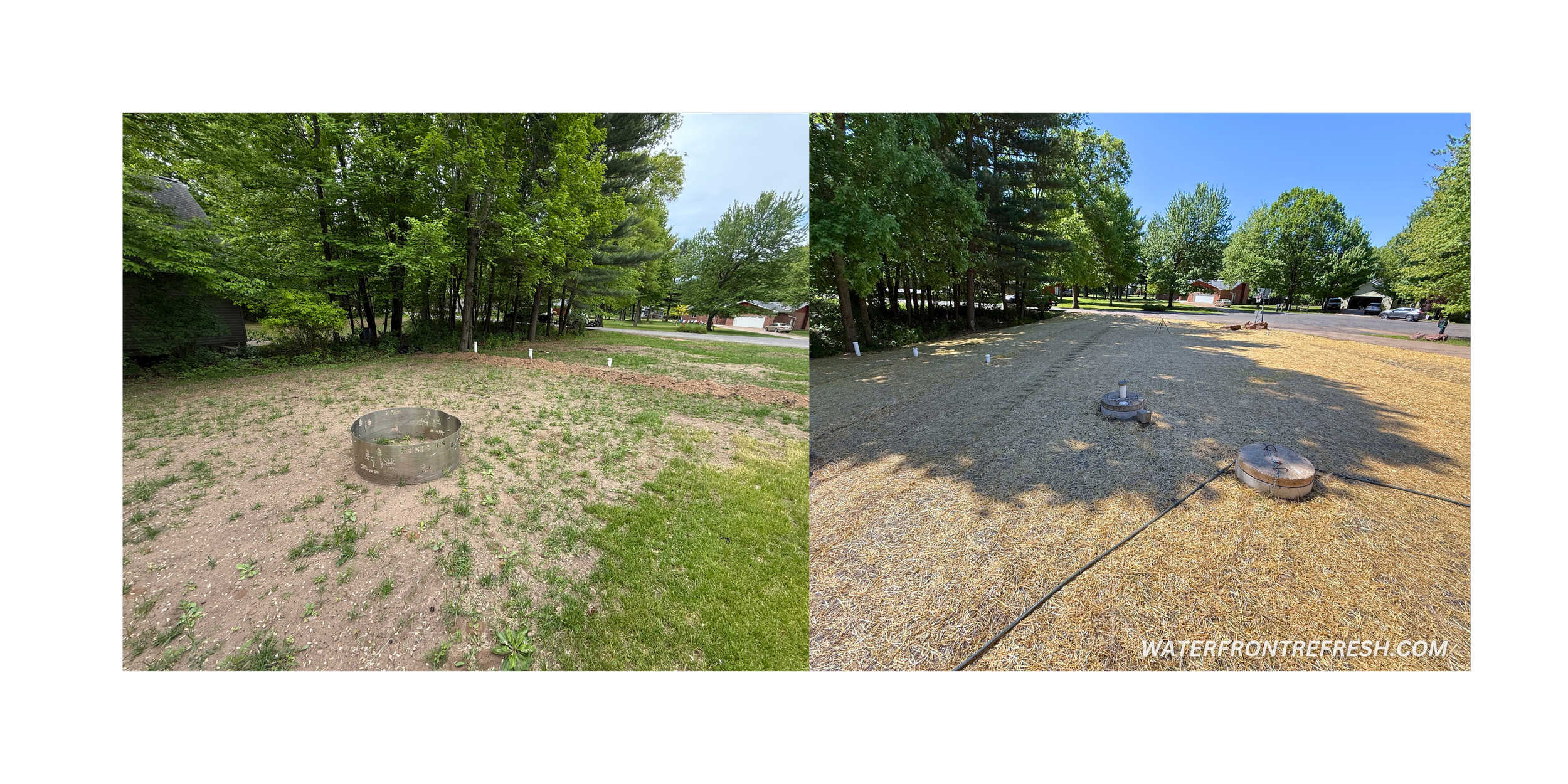 Lawn Grading Yard Grading Dunn County WI Waterfront Refresh LLC Hudson WI Grading Lawn Repair Sod Repair  Waterfront Refresh LLC Soil Conditioner Harley Rake Lawn Installation Wisconsin Minnesota Waterfront Refresh Menomonie WI Amery WI lawn repair 