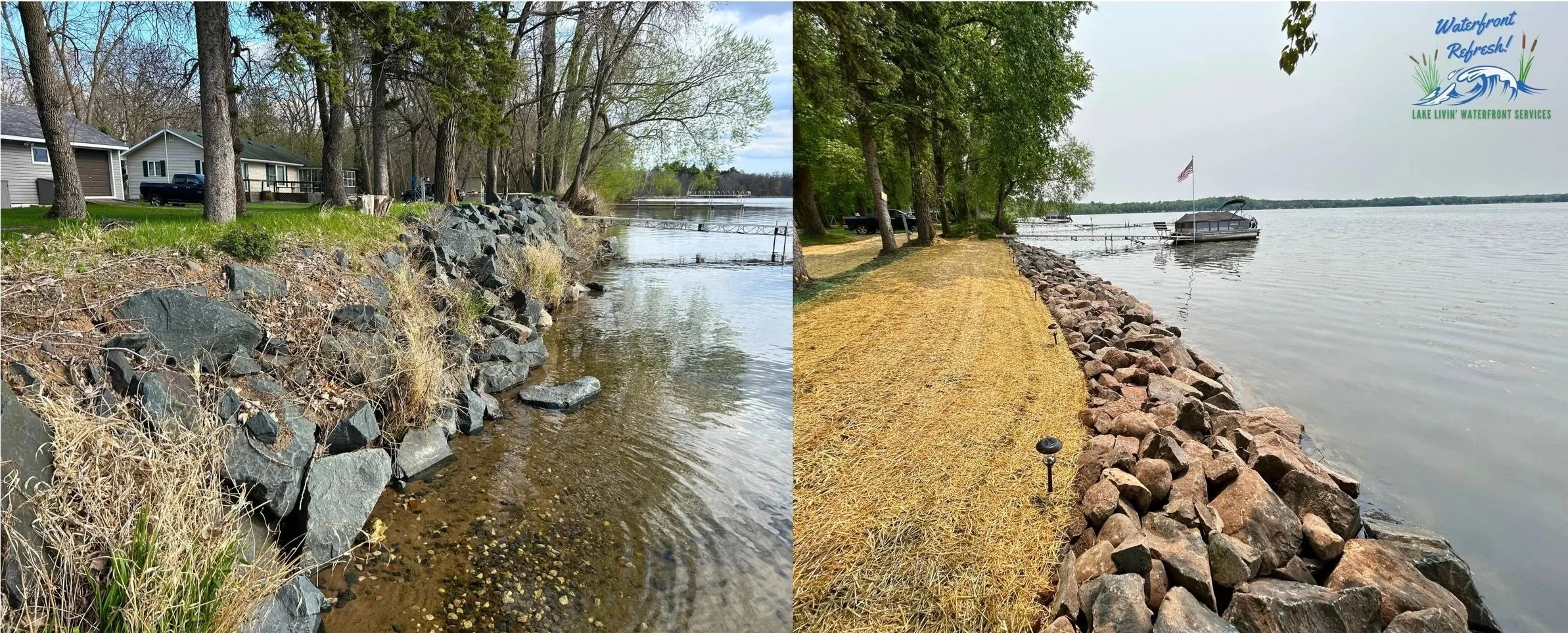 Ice Heave Repair Waterfront Refresh LLC Waterfront Refresh Frost Heave Repair Ice Jacking Repair Frost Heave Repair Wisconsin Ice Heave Repair Minnesota Shoreline Cleanup Wisconsin Near Me Ice Heave Shoreline Restoration Wisconsin Minnesota St. Croix