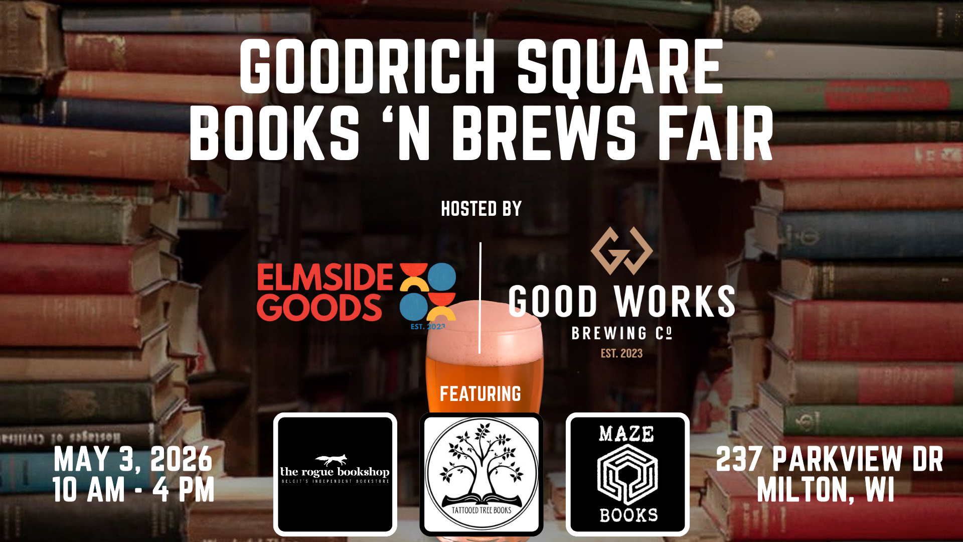 Goodrich Square Books 'N Brew Fair