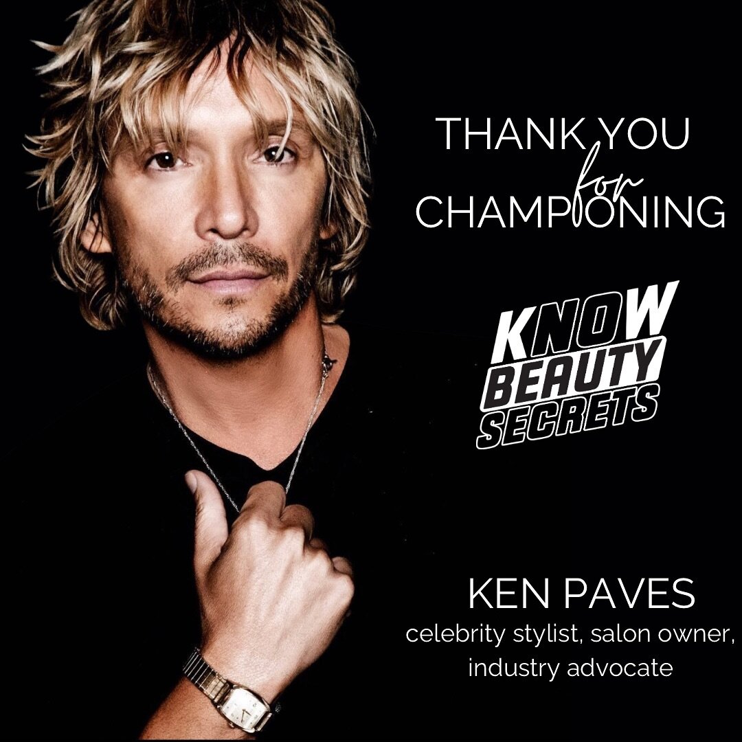 In this season of gratitude, we want to take a moment to share a heart felt thanks to our @knowbeautysecrets champion @kenpaves. Ken has brought this campaign to life and given it the voice it deserves! We are so fortunate to count him among our part