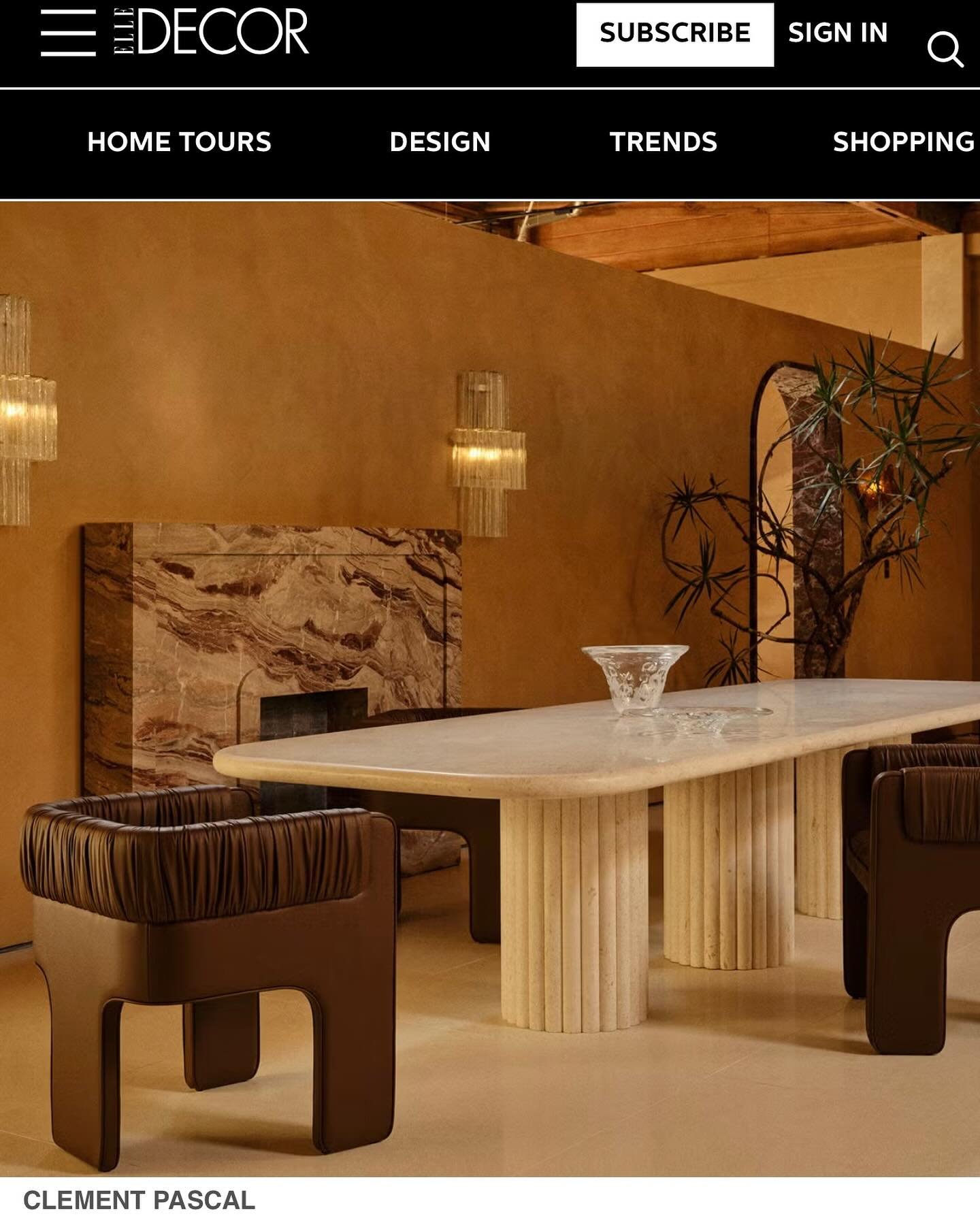 ELLE DECOR! Congratulations to our client, creative director of FORM (LA) and the most talented designer Jordan Mosslar. It was beyond inspirational to be a part of this project! Looking forward for to be a part of your next big thing! #romanclay