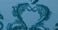 Heart print composed of many complex, curvy lines