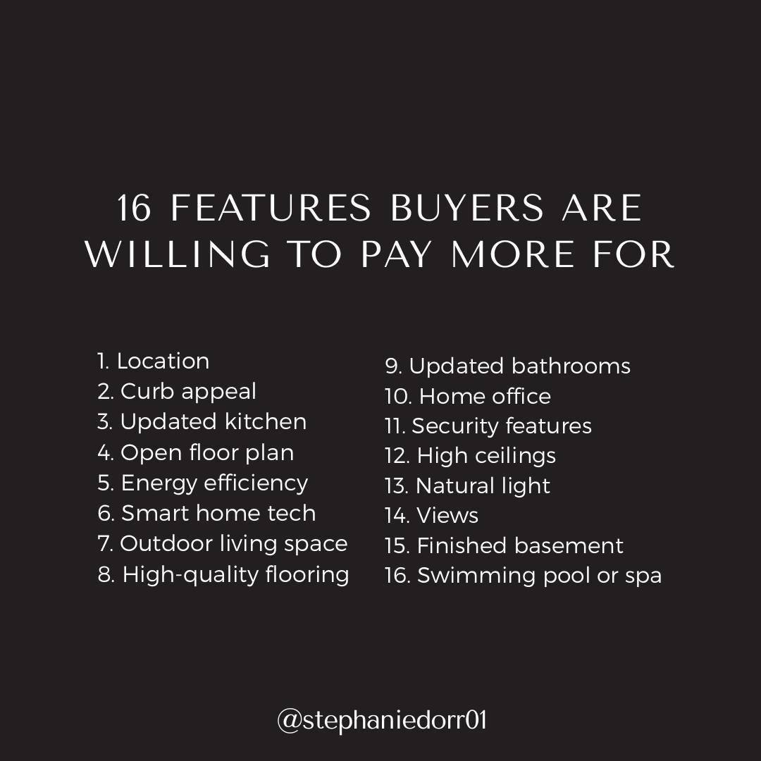 Did you know savvy buyers are ready to invest more in these must-have features? Here are 16 Home Features that steal hearts and add value to your property! #SellYourHome #RealEstate #HomeBuyers #PropertyInvestment #HomeSweetHome