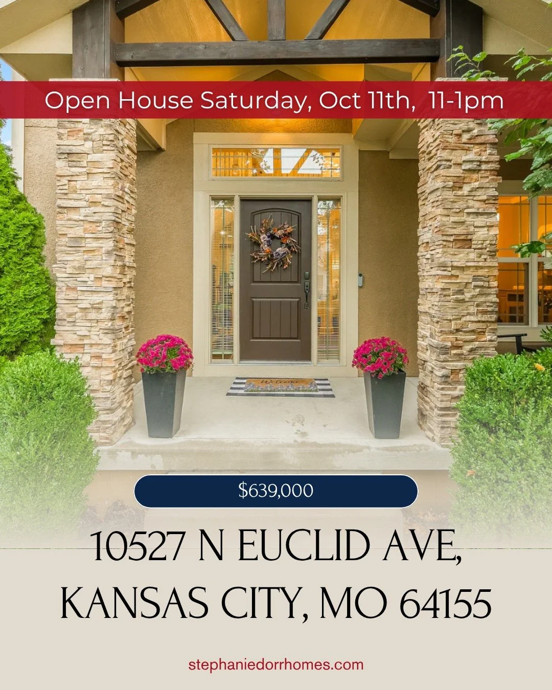 OPEN HOUSE!
Saturday, October 11, 11am - 1pm

🏡 Staley Farms Gem &ndash; 6 beds, 5 baths
🍳 Chef&rsquo;s Kitchen &ndash; granite counters, center island, walk-in pantry
🔥 Outdoor Oasis &ndash; covered patio w/ fireplace &amp; built-in TV, grilling 