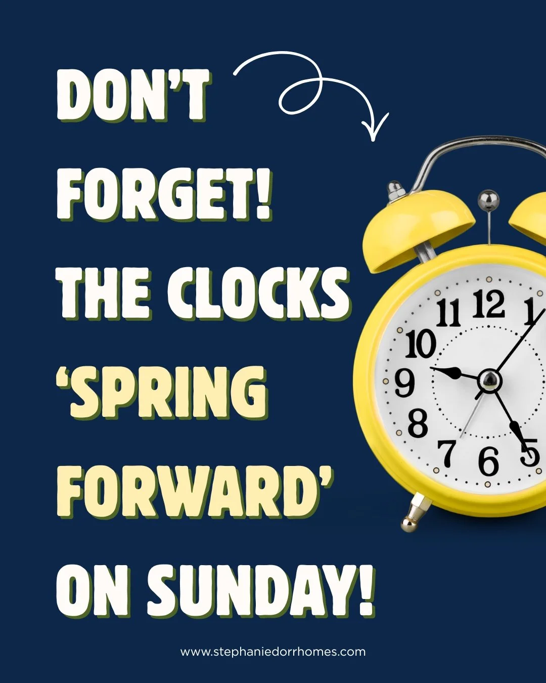 Spring forward, brighter days ahead. ☀️
Don&rsquo;t forget to move your clocks ahead tonight and enjoy a little extra sunshine tomorrow! 🌷🕰️