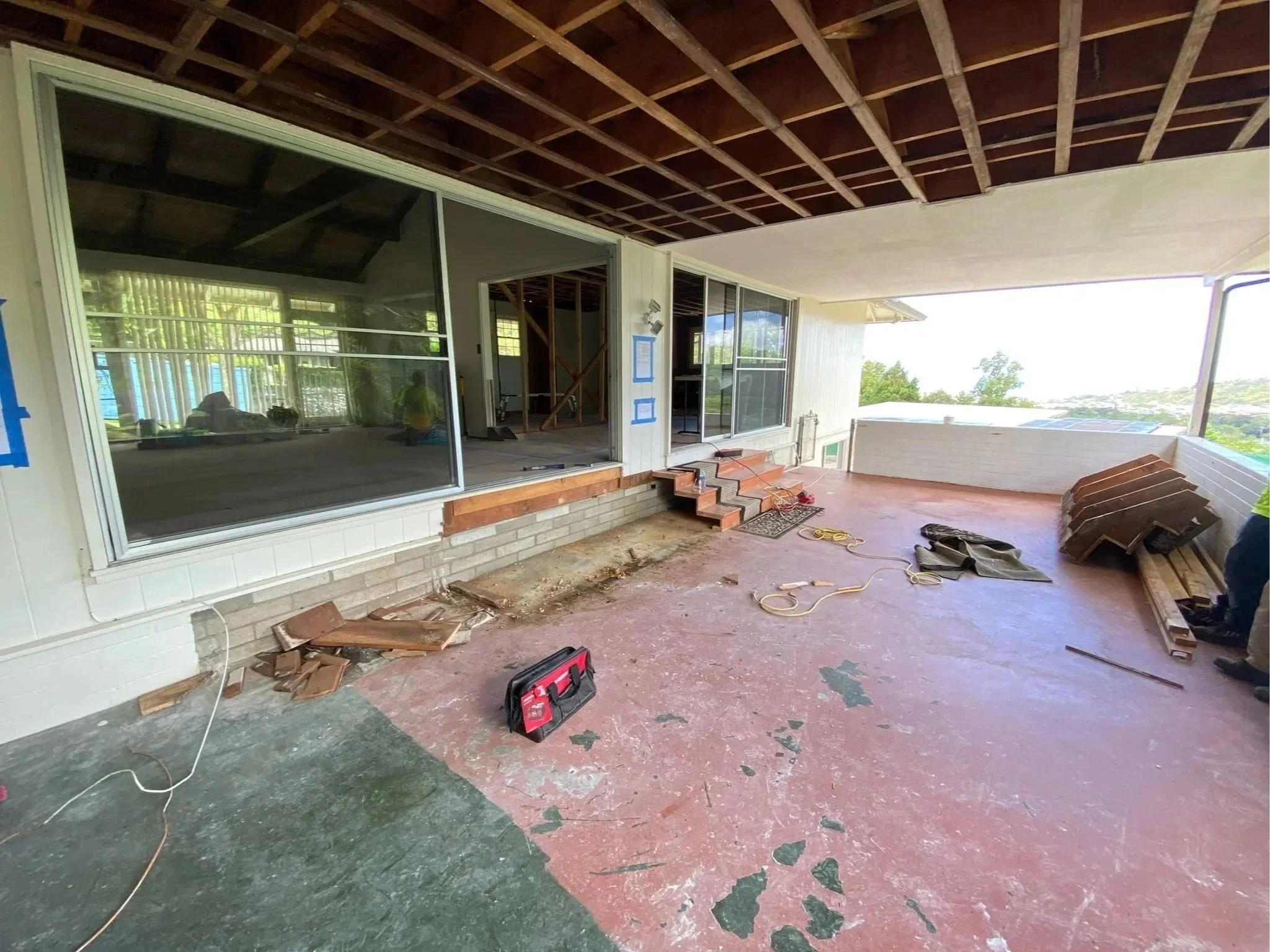 Begining stages of lanai renovation