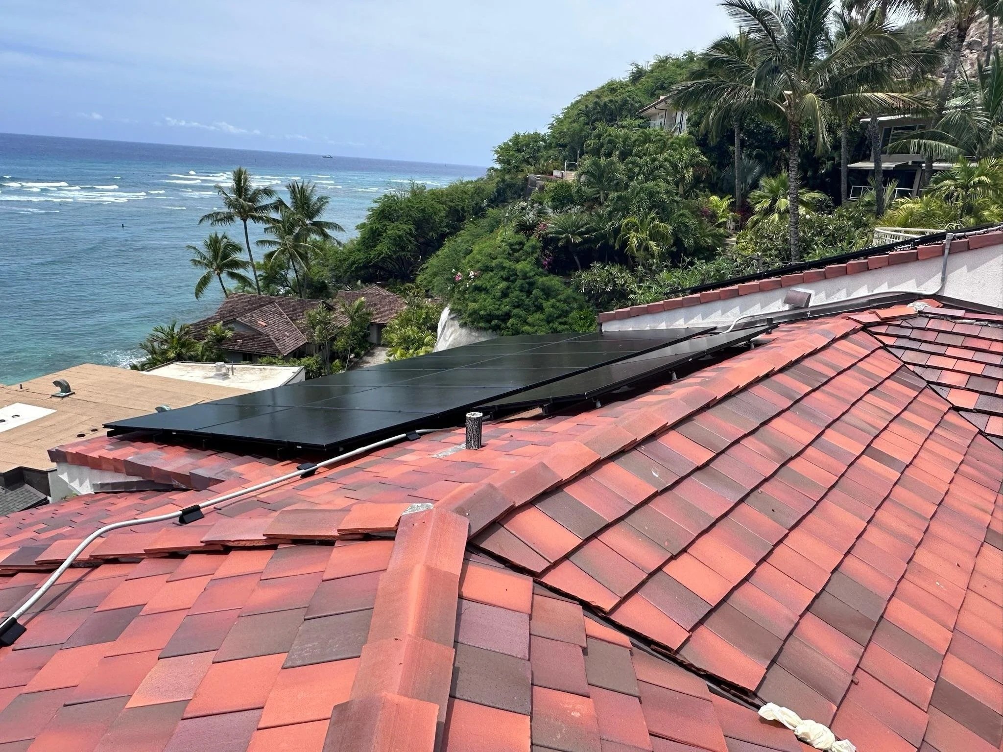 Tile Roof Repair &amp;  PV panels installed (Copy)