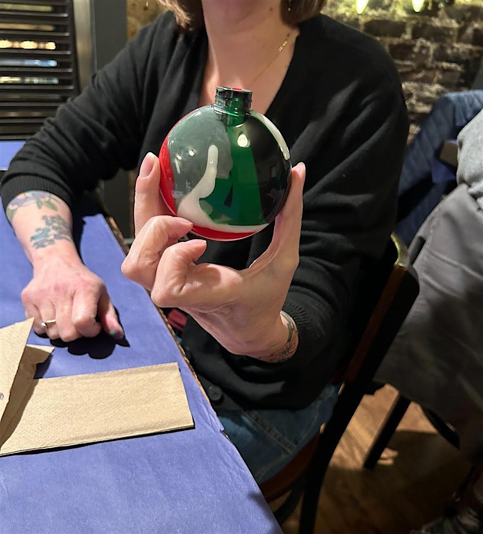 Sip &amp; Paint - DIY Ornaments