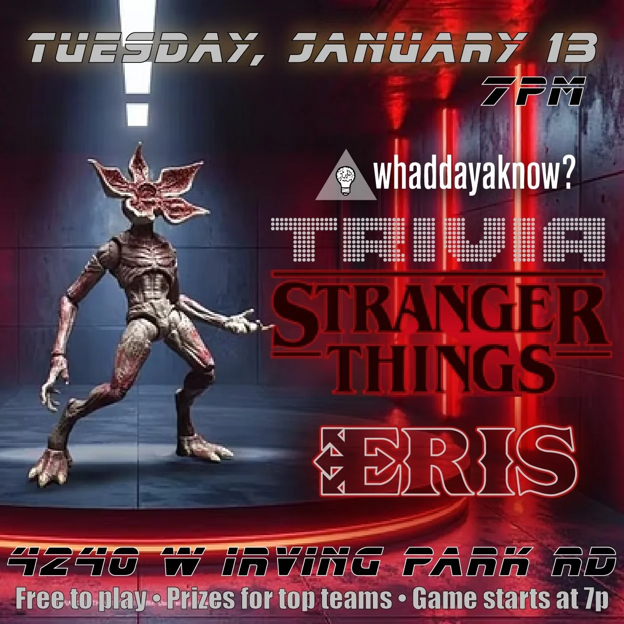 Stranger Thing’s Trivia Night