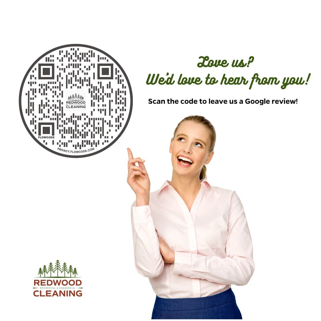 ⭐⭐⭐⭐⭐Scan the code, leave a Google review &ndash; we will be so thankful!

#redwoodcleaningcompany #redwoodcleaningfranchise #cleanersinbozeman #bozemanbusiness #bozemancleaners #bigskycleaners #greenhousecleaning #greencleaningproducts #earthfriendl
