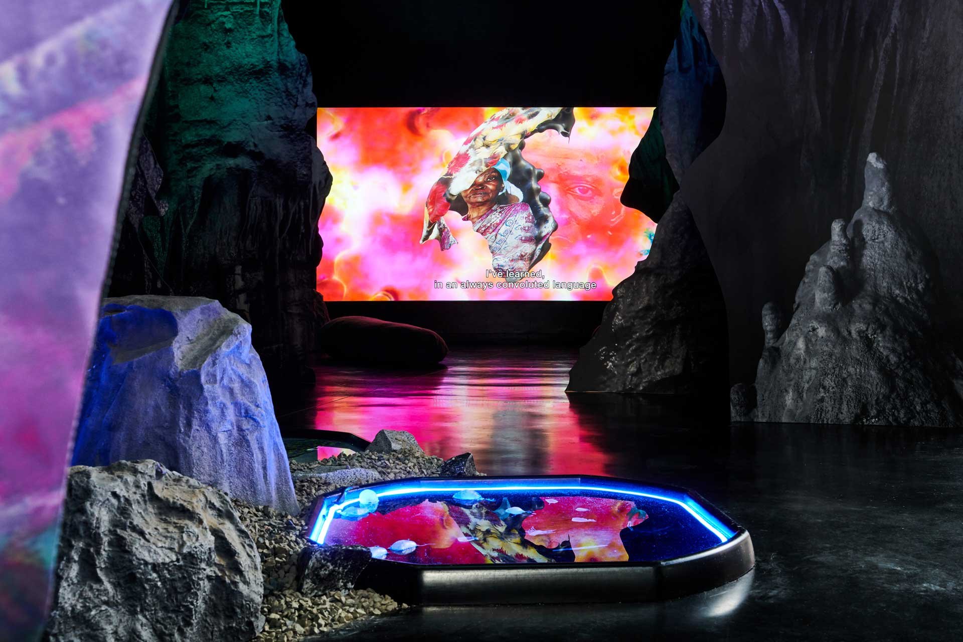 Josèfa-Ntjam,-When-The-Moon-Dreamed-of-the-Ocean-(2022).--Installation-view-at-FACT-Liverpool.-Photo-by-Rob-Battersby.-HIGH-RES8.jpg