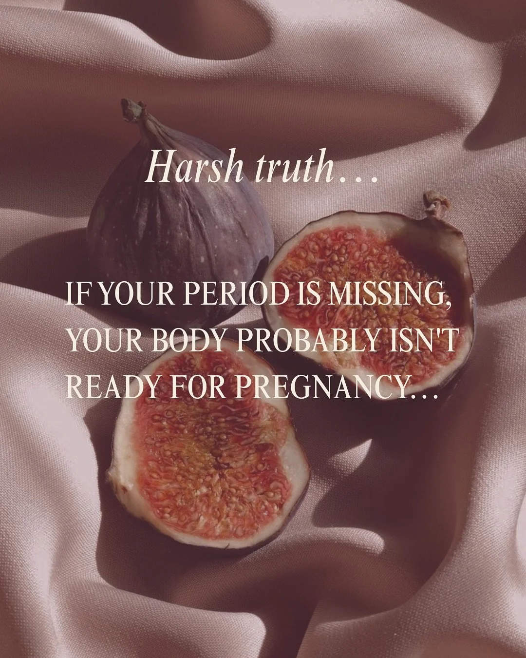 Friend&hellip;If your period is missing, your body is giving you information. It may be time to listen 🙏🙏

Ovulation is one of the first processes the body downregulates when it perceives stress, low energy availability, metabolic instability, or h