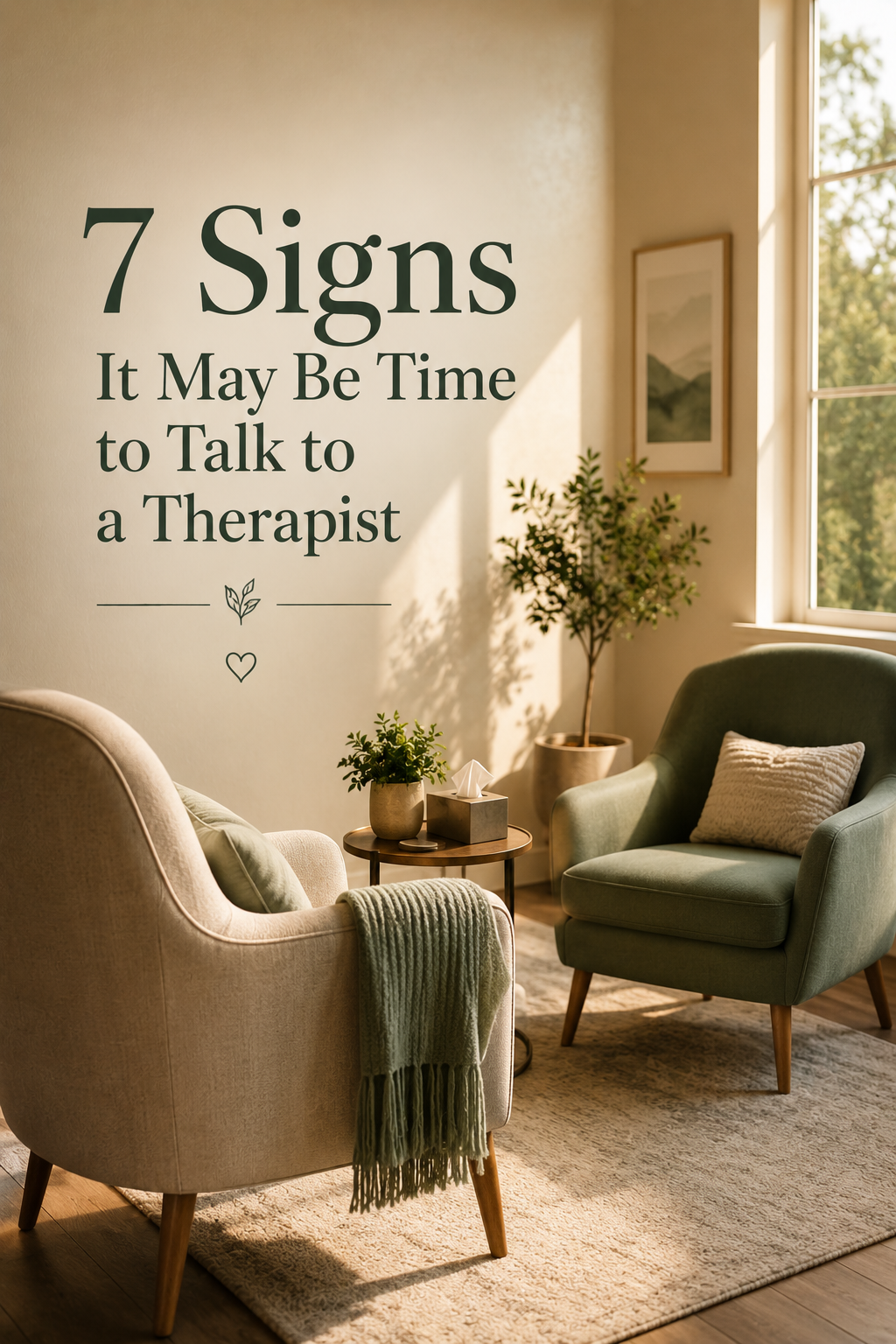 7 Signs It May Be Time to Talk to a Therapist