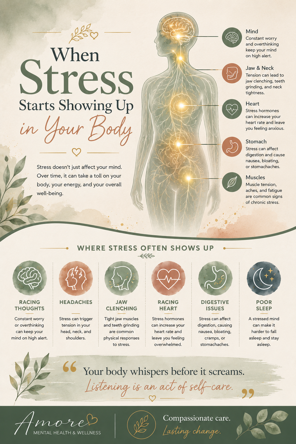 When Stress Starts Showing Up in Your Body