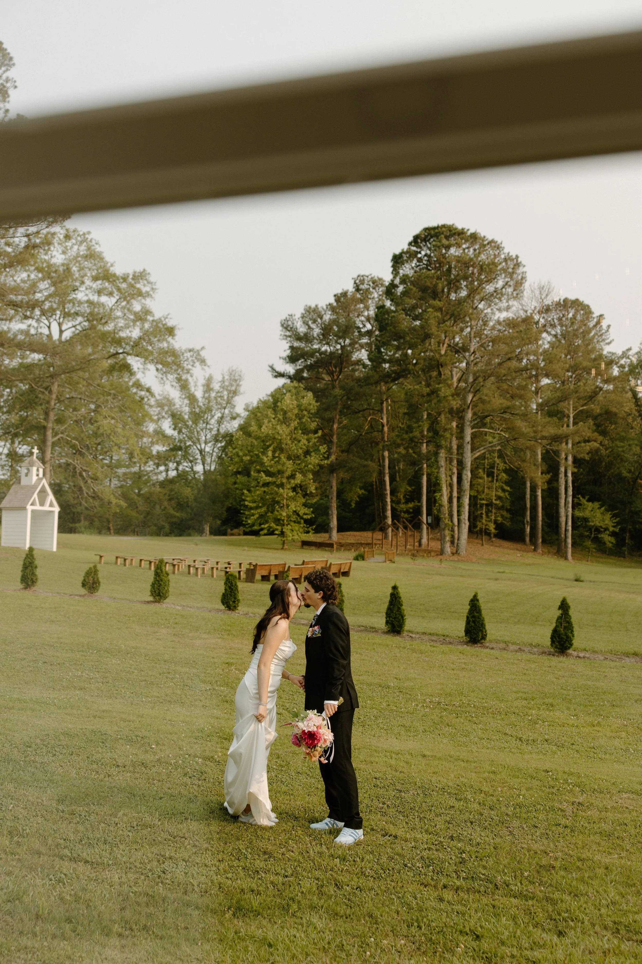 Starville wedding bride and groom portraits, shot by Hannah Ellis.