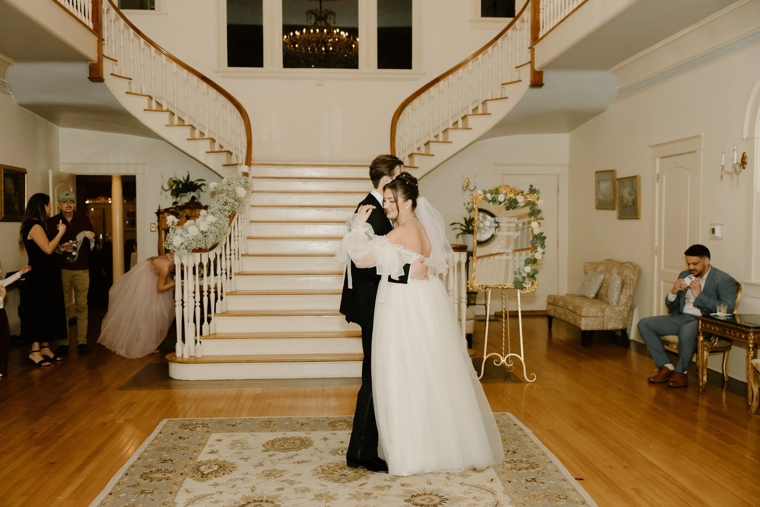 Bride and Groom First Dance Tupelo Mississippi Wedding Photographer