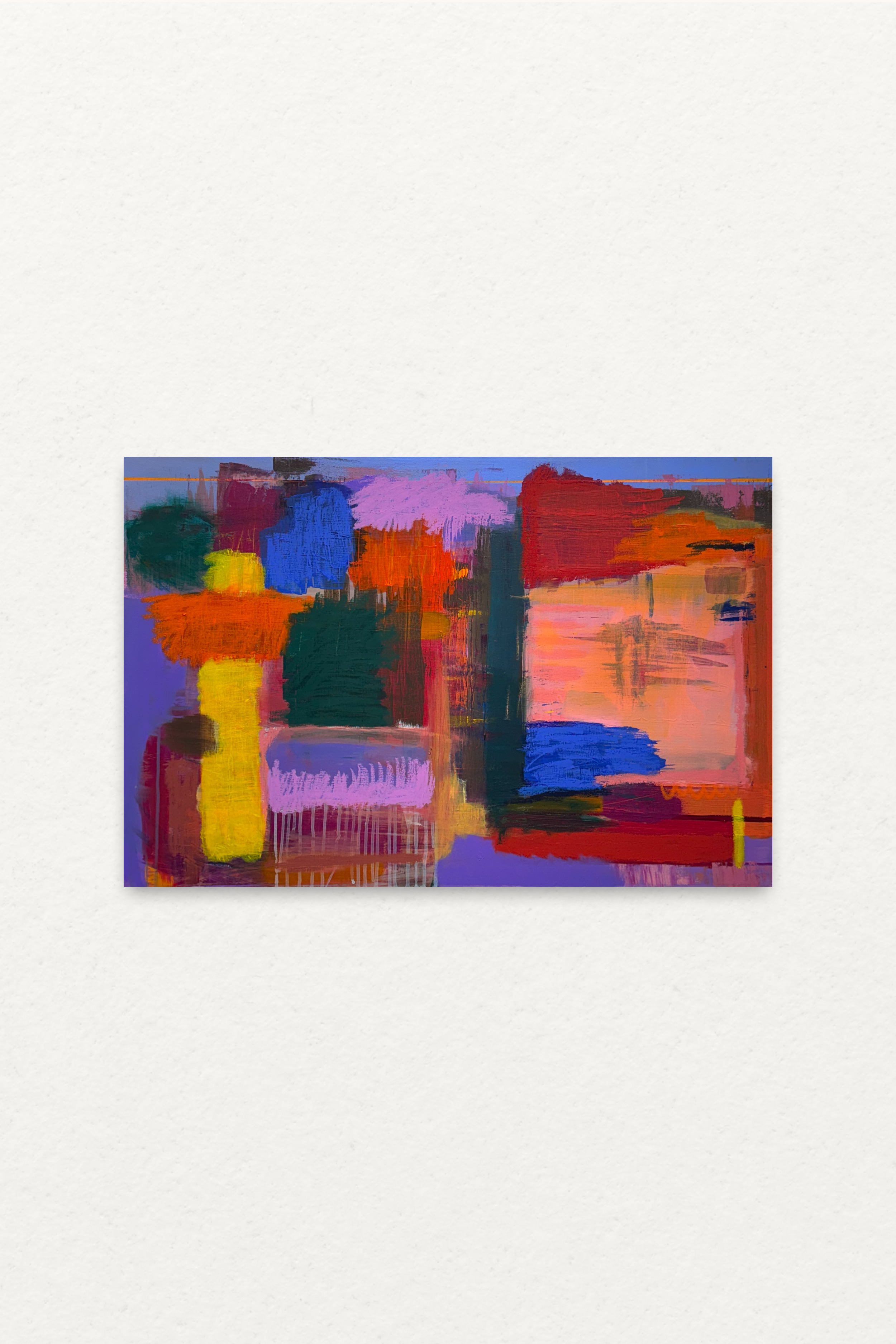 Tomorrow Comes Early, Acrylic / mixed media on canvas, 24 x 36